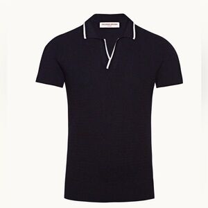 Orlebar Brown Horton Merino Polo Shirt in Navy in size M
